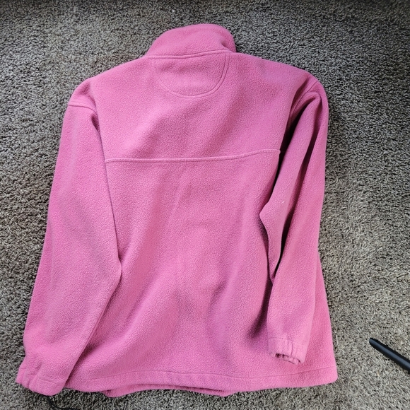 Big Dogs Polar Dogs High Tech Gear Pink Fleece 1/4 Zip Pullover Woman's Size M - Picture 7 of 8